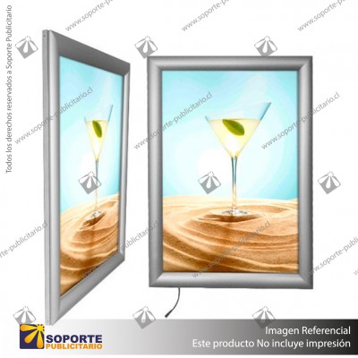 CAJA DE LUZ MARCO CLIP ALUMINIO FORMATO A2 (42*59.4 CMS)