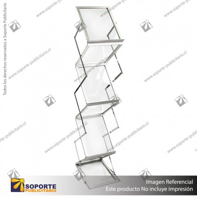 PORTA CATALOGO DINAMIC CON MALETA DE ALUMINIO (6 BANDEJAS)